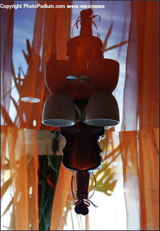 Light Fixture, Plywood, Wood, Glass, Porcelain, Saucer, Indoors