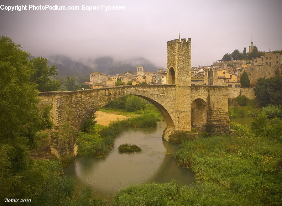 Castle, Ditch, Fort, Moat, Canal, Outdoors, River