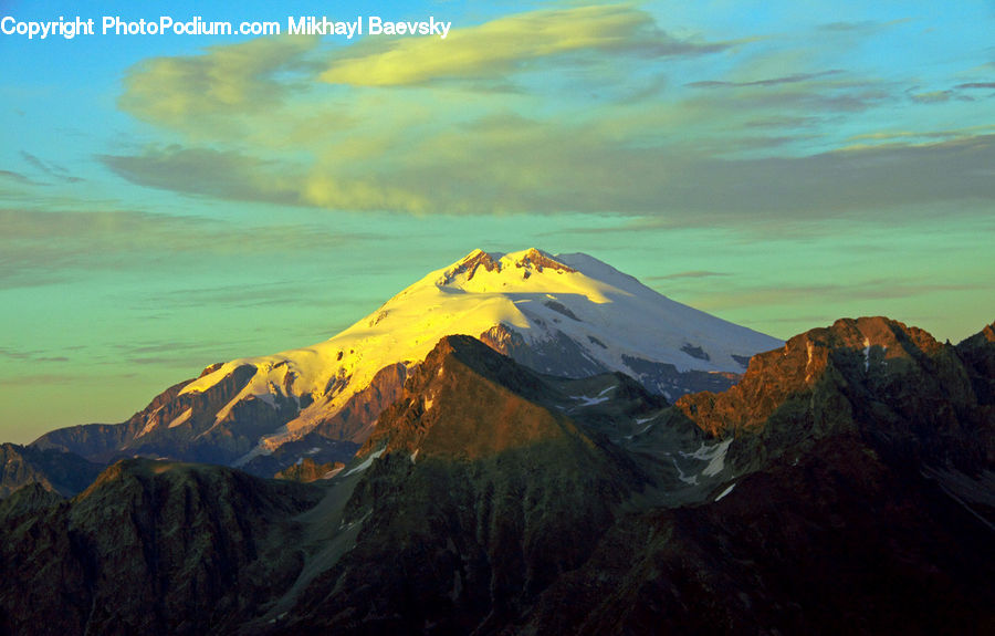 Mountain, Mountain Range, Outdoors, Crest, Peak