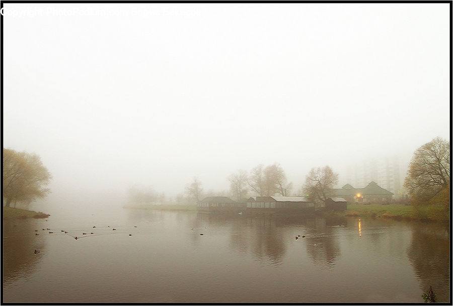 Fog, Mist, Outdoors, Landscape, Nature, Scenery, Dawn