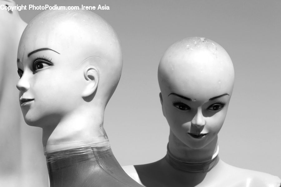 People, Person, Human, Alien, Head, Portrait, Figurine