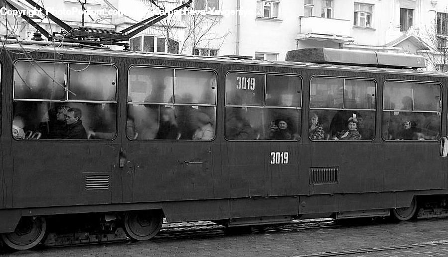 Cable Car, Streetcar, Trolley, Vehicle, X-Ray, Transportation, Train