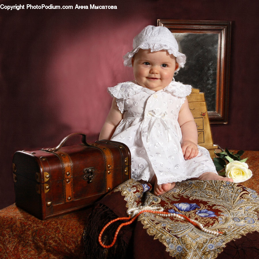 People, Person, Human, Bonnet, Hat, Blanket, Home Decor