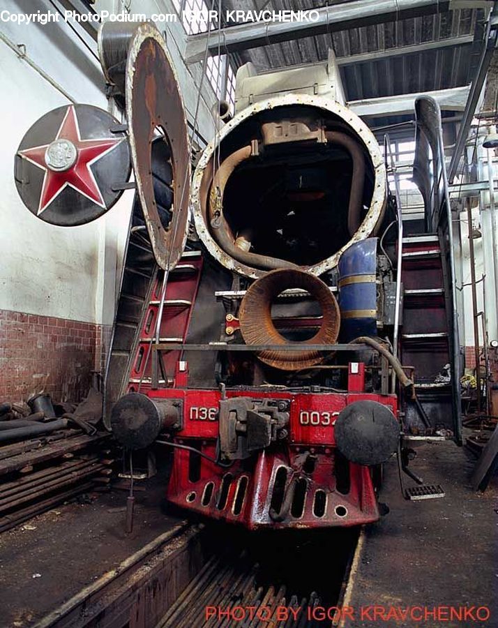 Train, Vehicle, Reel, Emblem, Logo, Engine, Machine