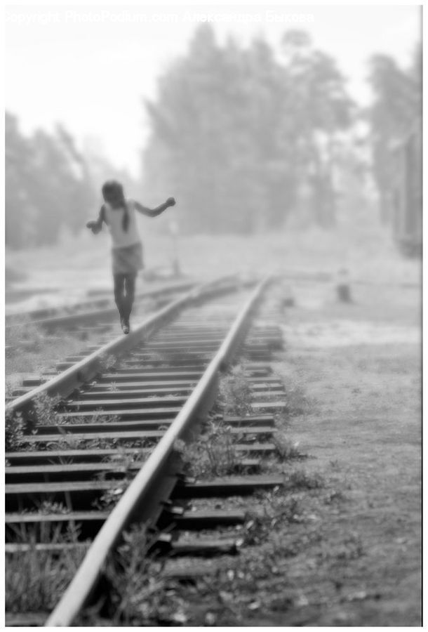 Human, People, Person, Rail, Train Track, Child, Kid