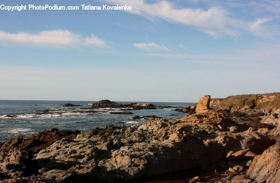 Coast, Outdoors, Sea, Water, Promontory, Beach, Rock