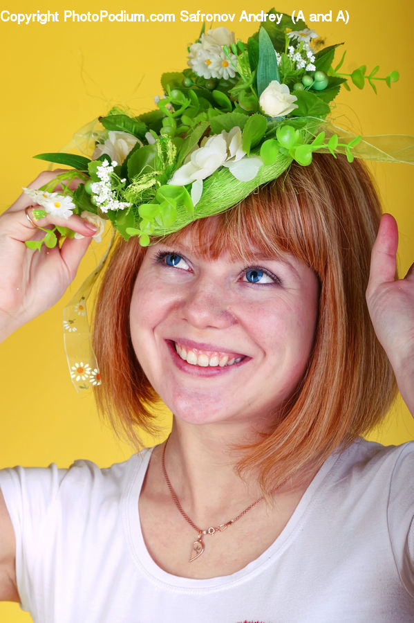 People, Person, Human, Face, Portrait, Smile, Flower