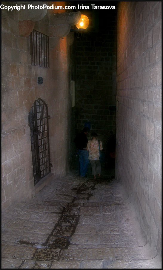 People, Person, Human, Cobblestone, Pavement, Walkway, Crypt