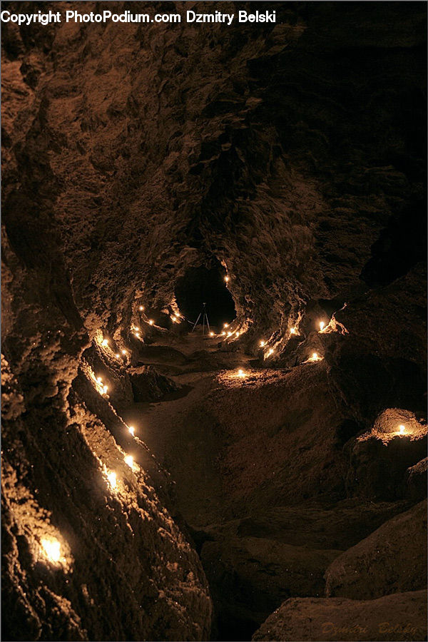 Cave, Hole, Lighting