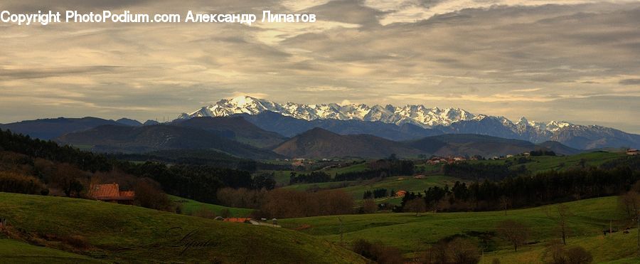 Alps, Crest, Mountain, Peak, Mountain Range, Outdoors, Field