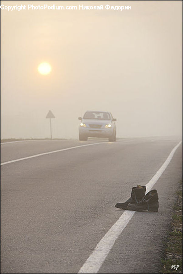 Automobile, Car, Vehicle, Fog, Pollution, Smog, Smoke