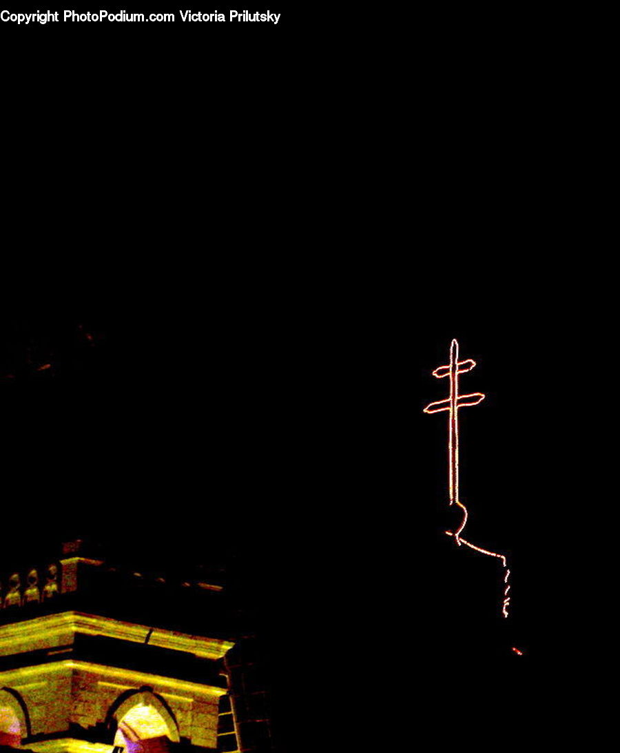 Night, Outdoors, City, Downtown, Urban, Architecture, Housing