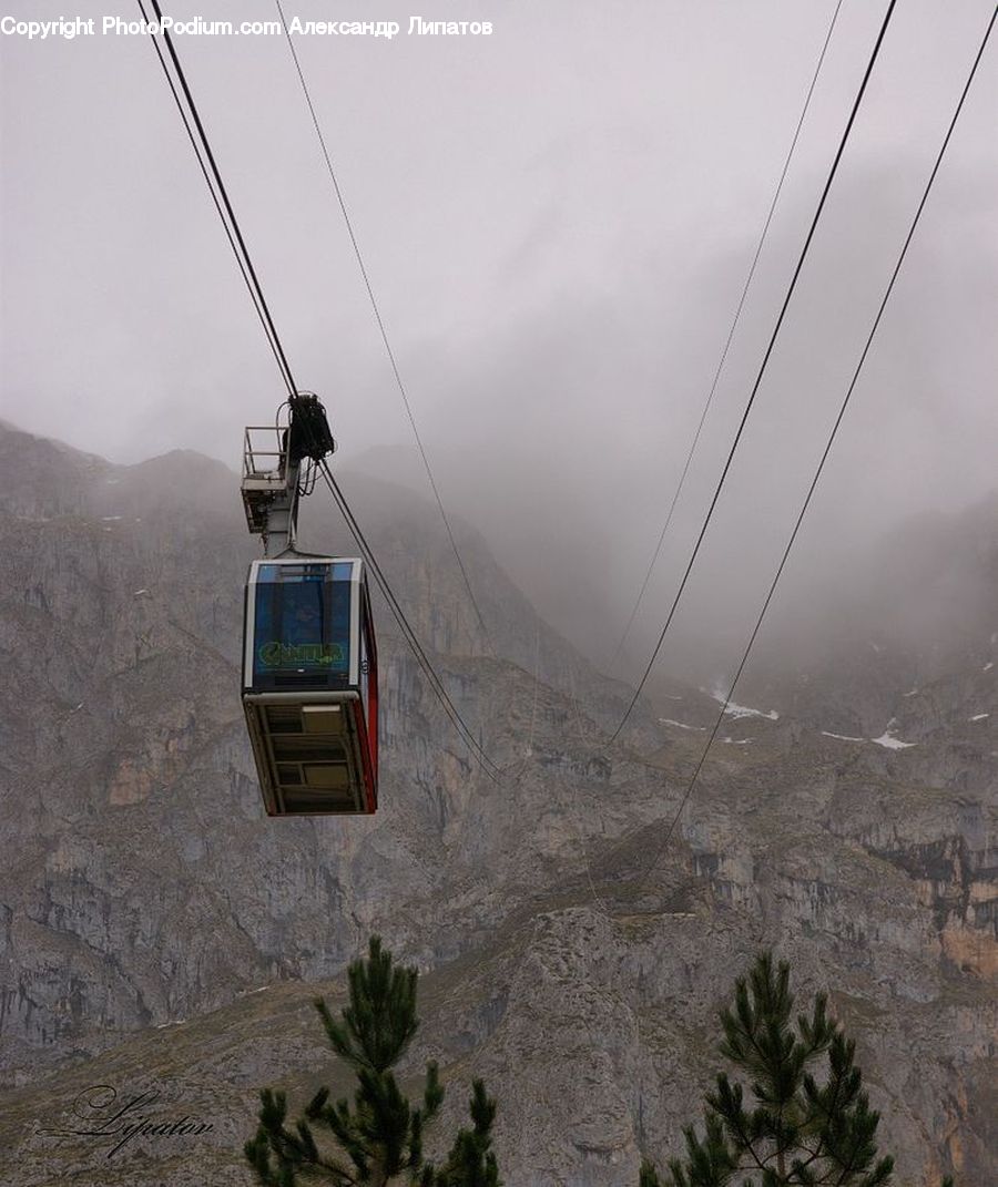 Cable Car, Trolley, Vehicle, Electronics, Monitor, Screen, TV