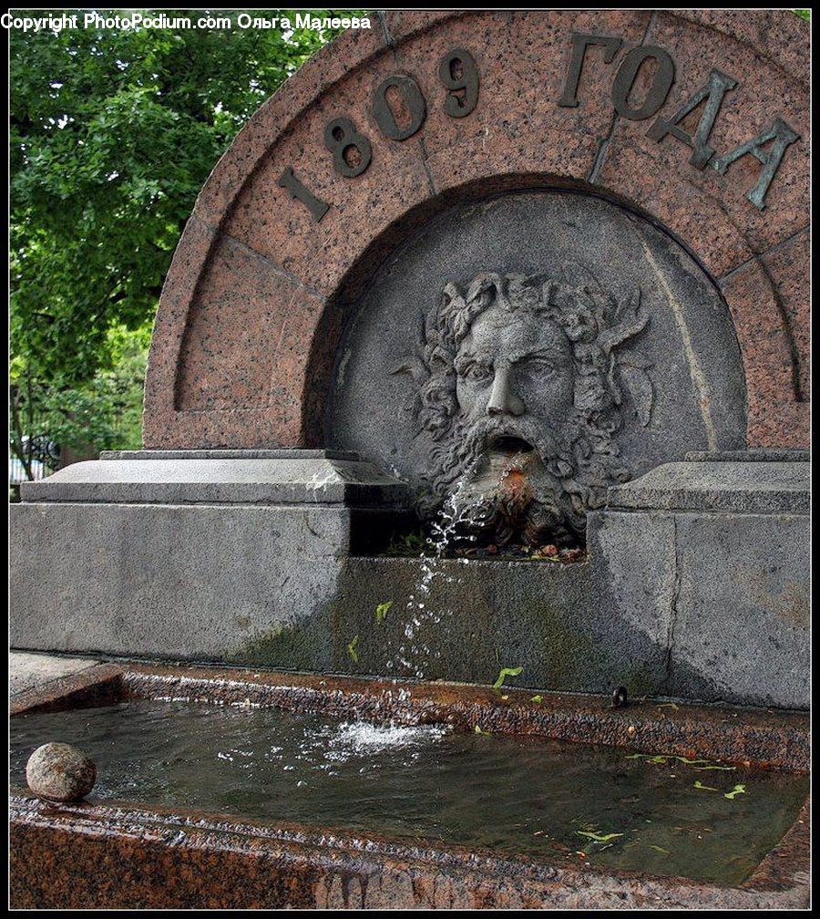 Drinking Fountain, Fountain, Water