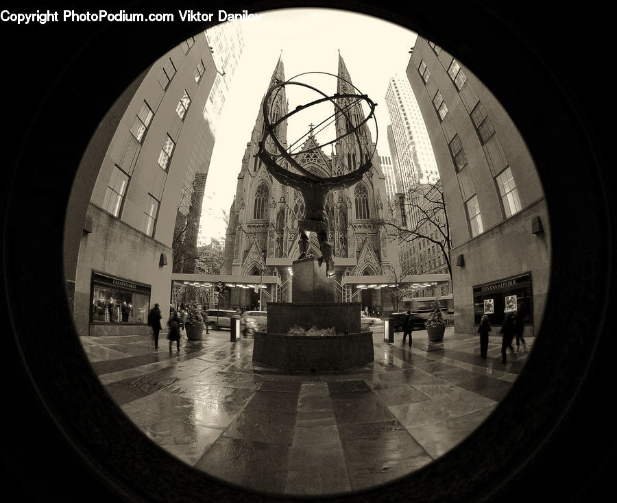Fisheye, Architecture, Cathedral, Church, Worship, Altar, Road