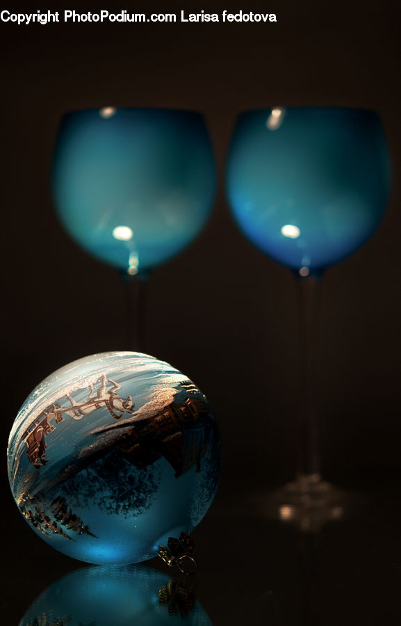 Glass, Goblet, Globe, Planet, Sphere, Ball, Lighting