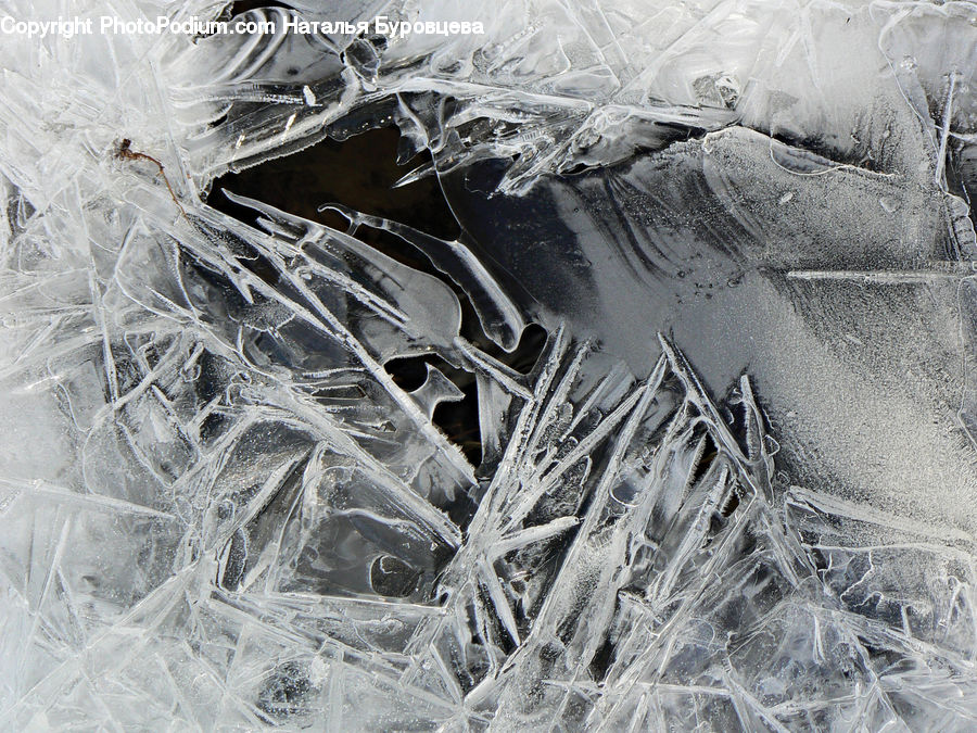 Feather Boa, Scarf, Frost, Ice, Outdoors, Snow