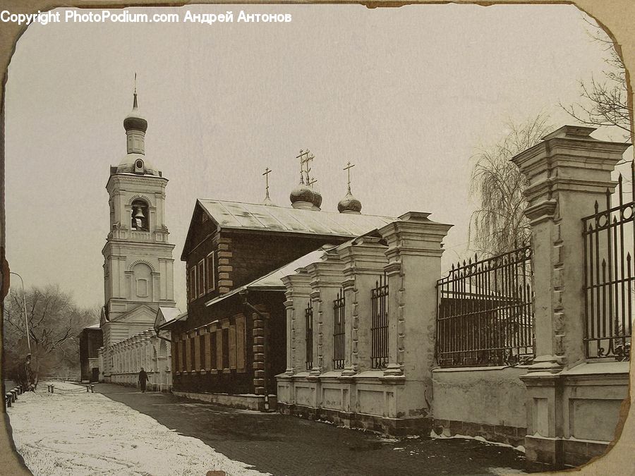 Building, Downtown, Town, Architecture, Court, Church, Worship