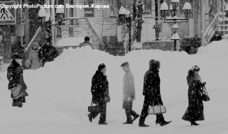 People, Person, Human, Blizzard, Outdoors, Snow, Weather