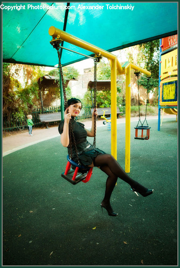 Human, People, Person, Playground, Swing, Female, Girl
