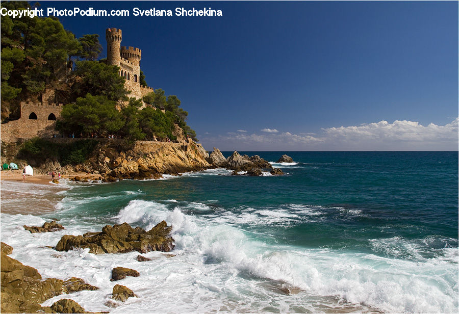 Outdoors, Sea, Sea Waves, Water, Promontory, Beach, Coast