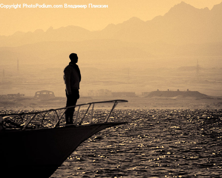 People, Person, Human, Silhouette, Boat, Dinghy, Exercise
