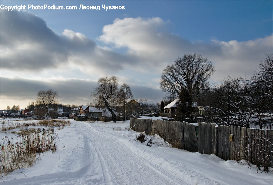 Dirt Road, Gravel, Road, Landscape, Nature, Scenery, Ice