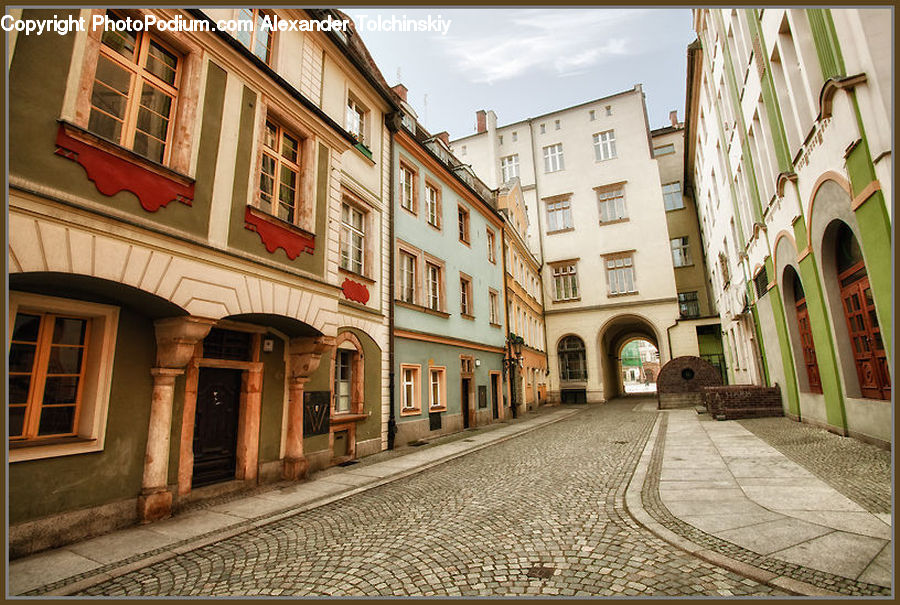 Road, Street, Town, Cobblestone, Pavement, Walkway, Brick