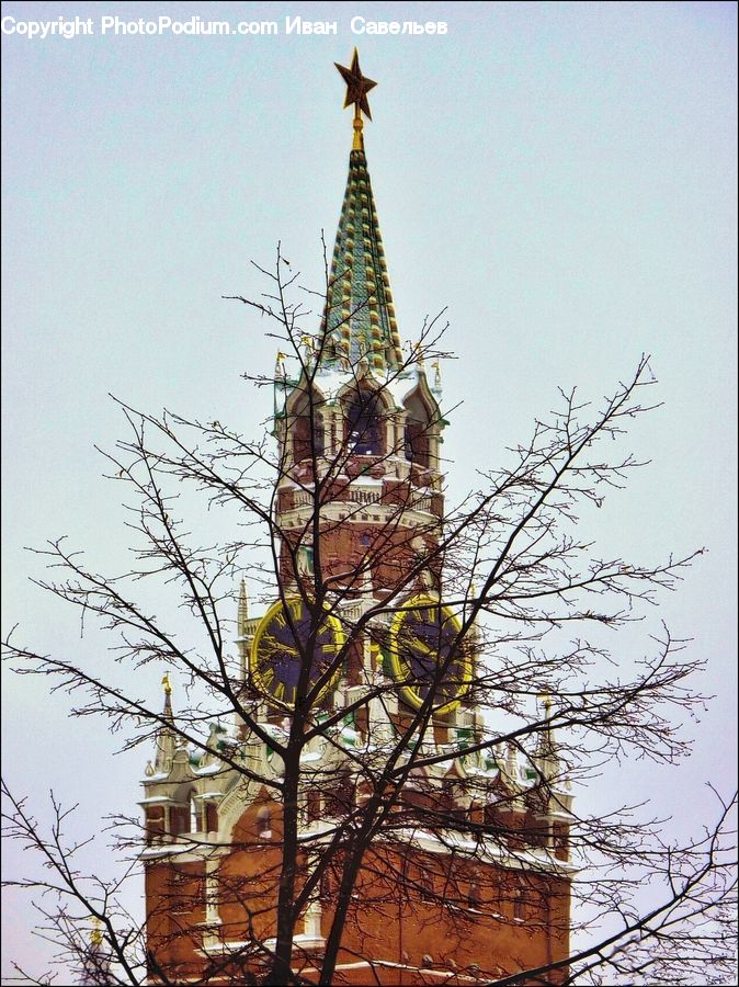Architecture, Bell Tower, Clock Tower, Tower, Spire, Steeple, Building