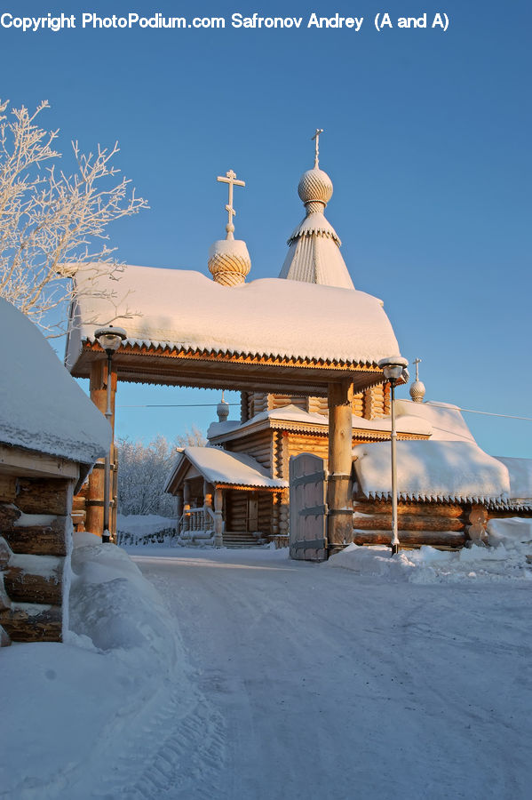 Gazebo, Architecture, Dome, Mosque, Worship, Ice, Outdoors