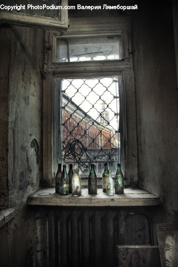 Altar, Architecture, Bottle, Window, Dining Room, Indoors, Room