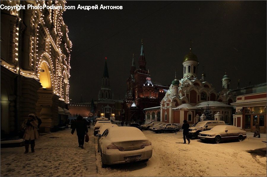 Architecture, Cathedral, Church, Worship, Ice, Outdoors, Snow