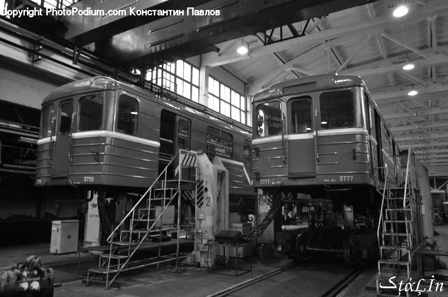 Train, Vehicle, Assembly Line, Factory, Subway, Train Station, Cable Car