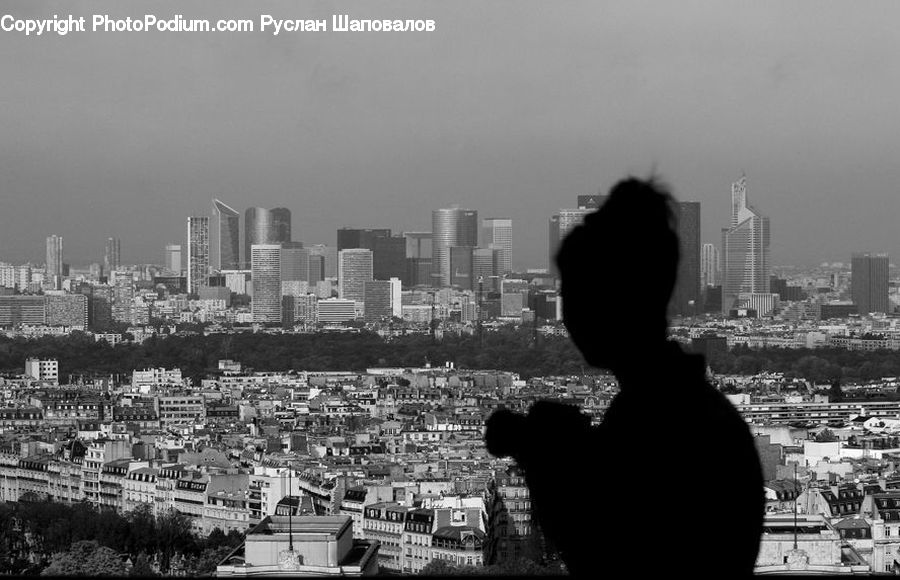 People, Person, Human, Silhouette, Building, Downtown, Town