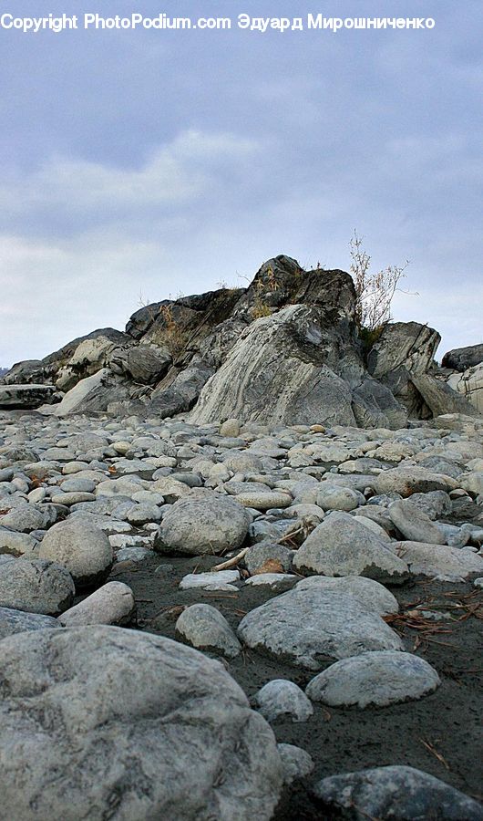 Rock, Pebble, Ground, Soil, Outdoors, Coast, Sea