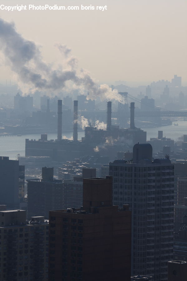 Building, City, High Rise, Downtown, Metropolis, Urban, Aerial View