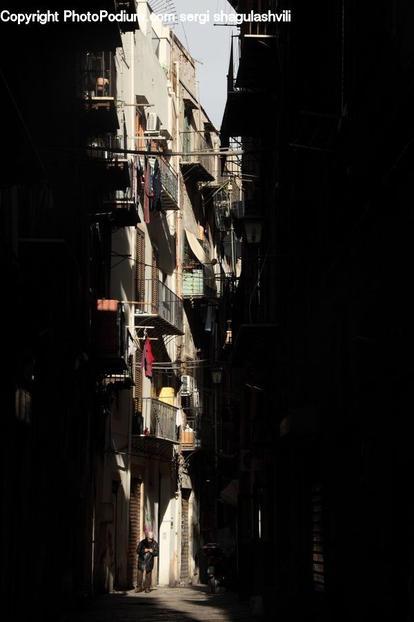 Alley, Alleyway, Road, Street, Town, City, Downtown