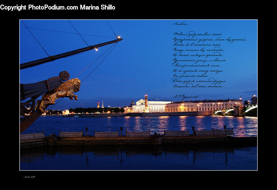 Dock, Port, Waterfront, Art, Gargoyle, Statue, Landing