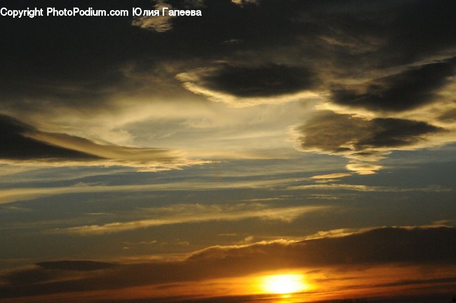 Azure Sky, Cloud, Outdoors, Sky, Sun, Dawn, Sunlight