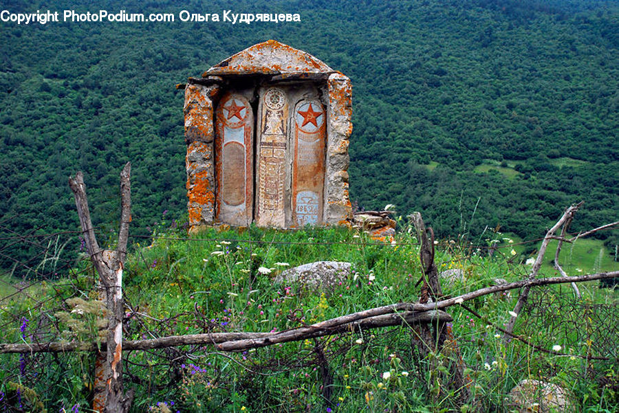 Outhouse, Shack, Architecture, Bell Tower, Clock Tower, Tower, Forest