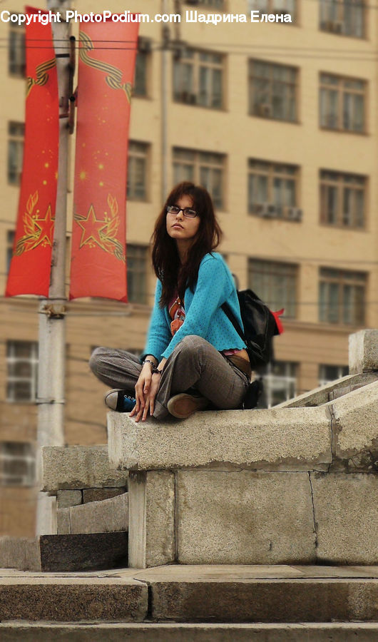 People, Person, Human, Female, Girl, Woman, Bench