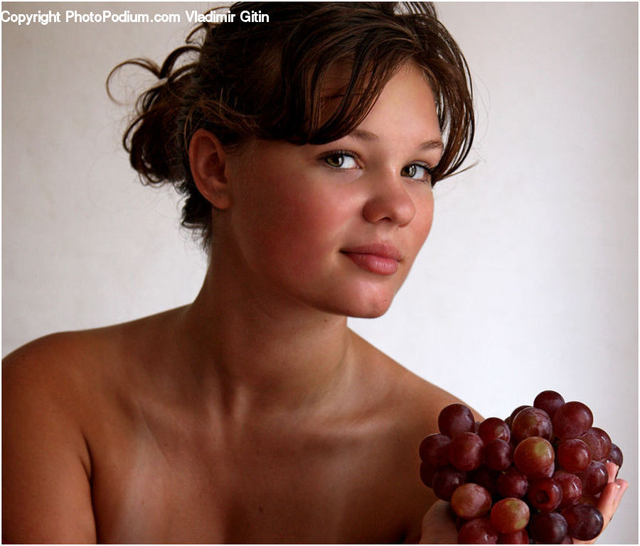 Human, People, Person, Fruit, Plum, Grapes, Female