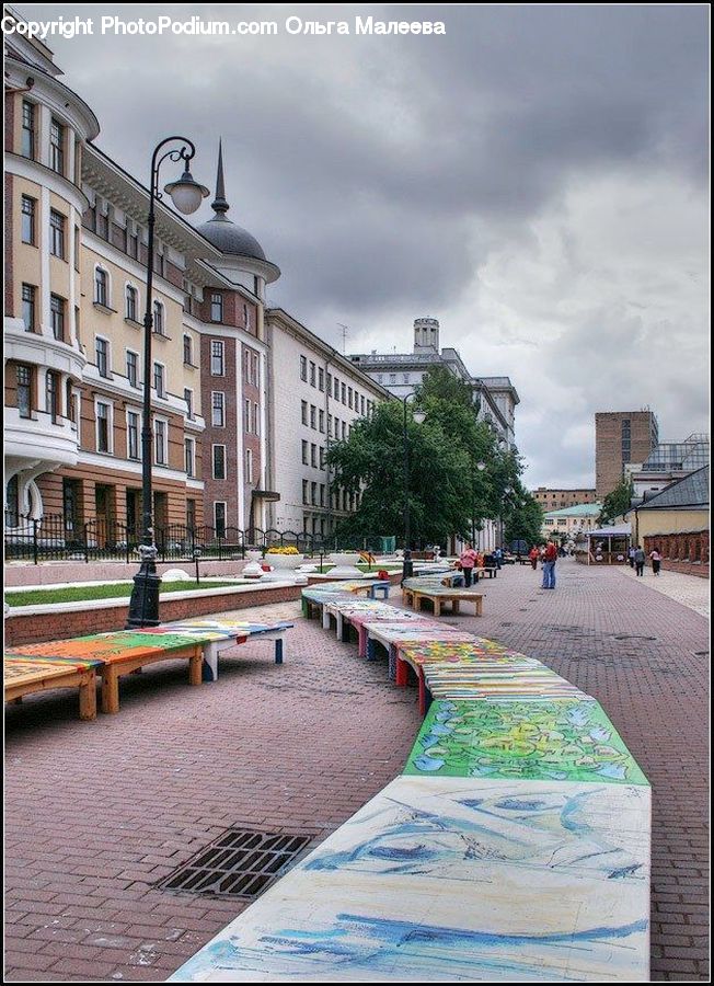 Bench, Boardwalk, Path, Pavement, Sidewalk, Walkway, Road