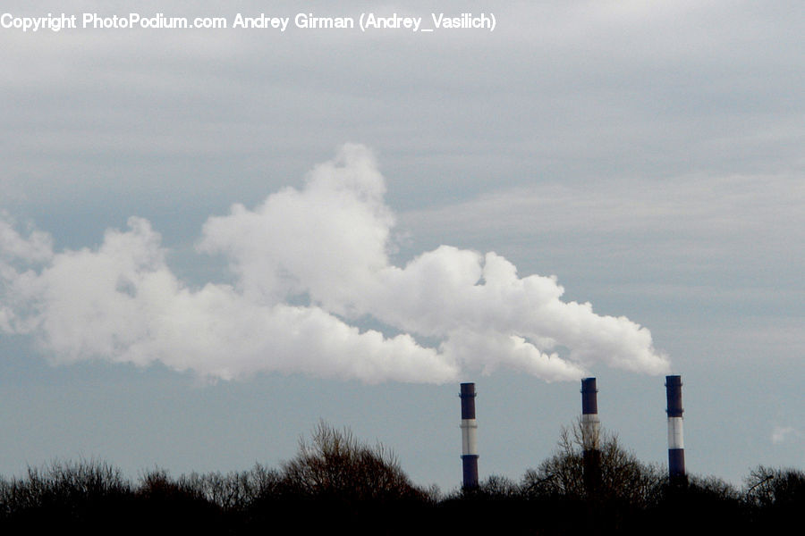 Power Plant, Azure Sky, Cloud, Outdoors, Sky, Cumulus