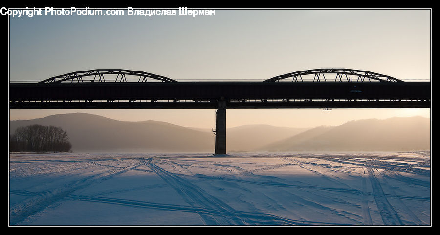 Bridge, Dawn, Dusk, Sky, Sunrise, Sunset, Canopy