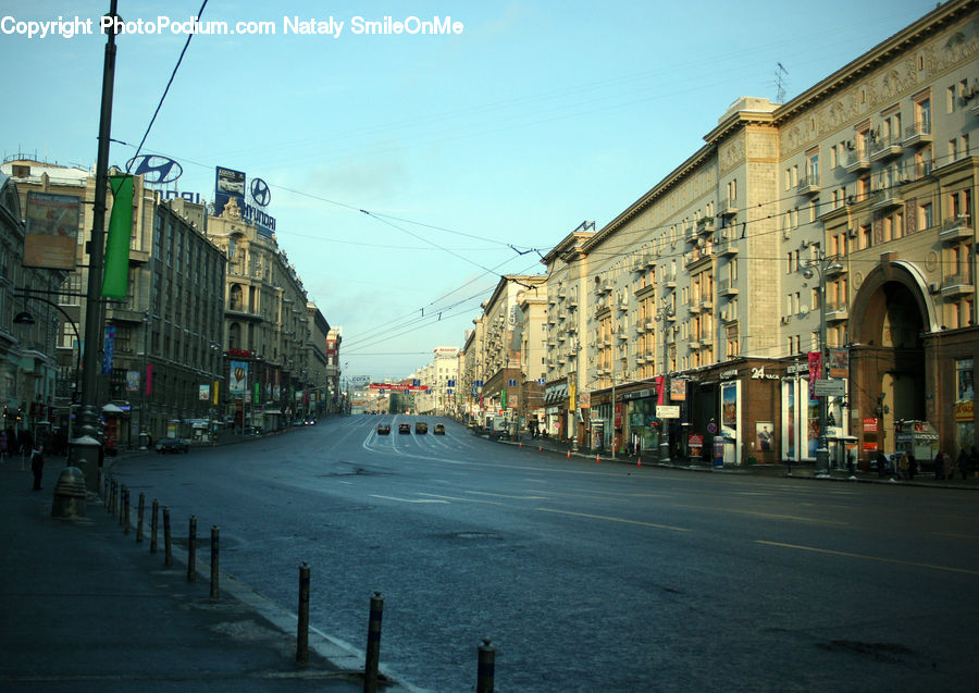 Road, Street, Town, Intersection, Boardwalk, Deck, Path