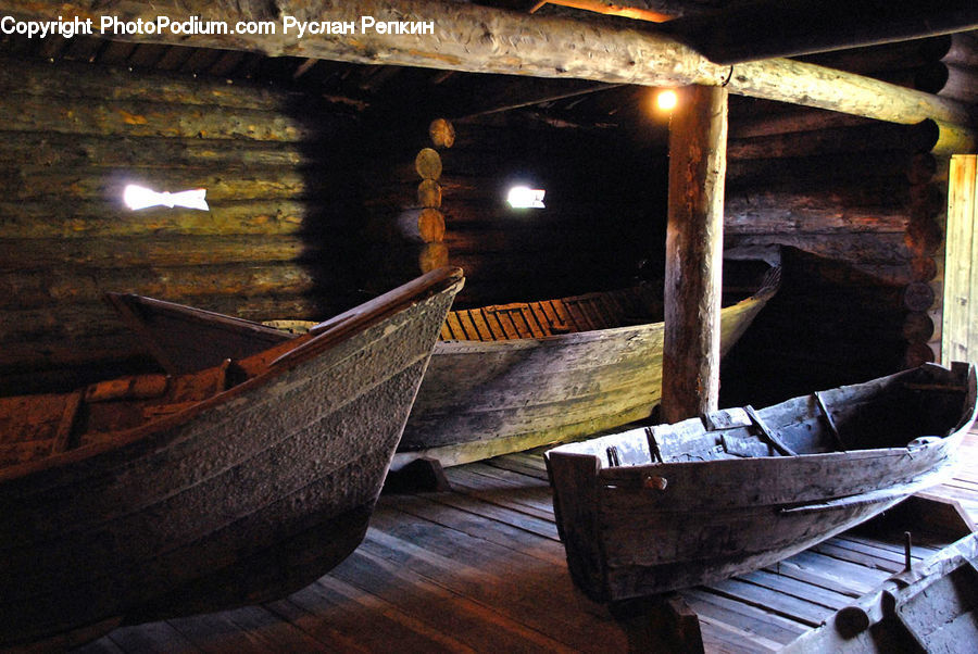 Boat, Dinghy, Indoors, Interior Design, Room, Crypt