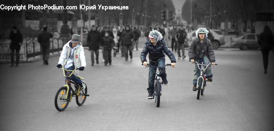 People, Person, Human, Bicycle, Bike, Cyclist, Vehicle