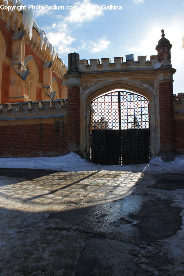 Architecture, Downtown, Plaza, Town Square, Castle, Fort, Patio