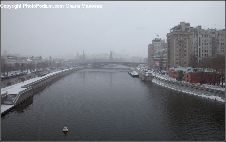 Canal, Outdoors, River, Water, Bridge, Building, City